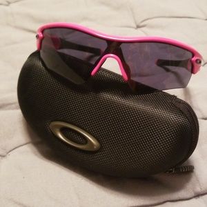 authentic Oakley hot pink sunglasses